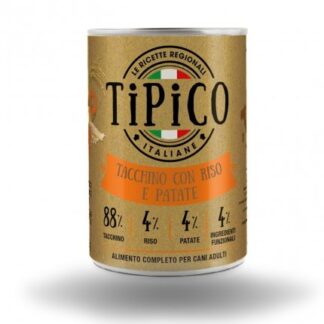 TIPICO CANE TACCHINO RISO PATATE DA 400 GR IN LATTINA