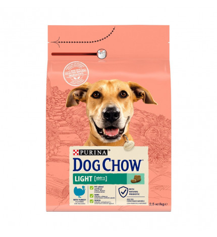 Purina chow dog tonus cane adult medium light tacchino da 2,5 kg