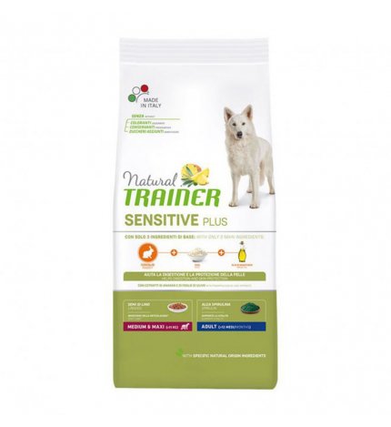 TRAINER CANE ADULT MEDIUM MAXI SENSITIVE AL CONIGLIO NO GLUTEN DA 3 KG