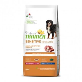 TRAINER CANE ADULT MEDIUM MAXI SENSITIVE ALL'ANATRA NO GLUTEN DA 12 KG