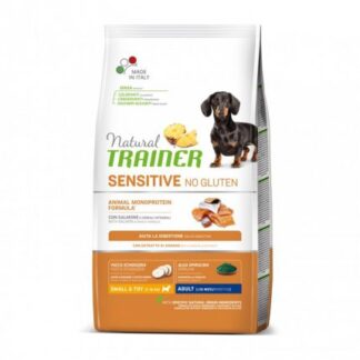 TRAINER CANE ADULT SMALL & TOY SENSITIVE AL SALMONE NO GLUTEN DA 7 KG