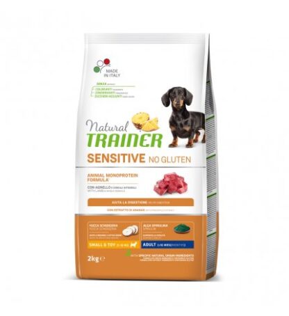 TRAINER CANE ADULT SMALL & TOY SENSITIVE ALL'AGNELLO NO GLUTEN DA 2 KG