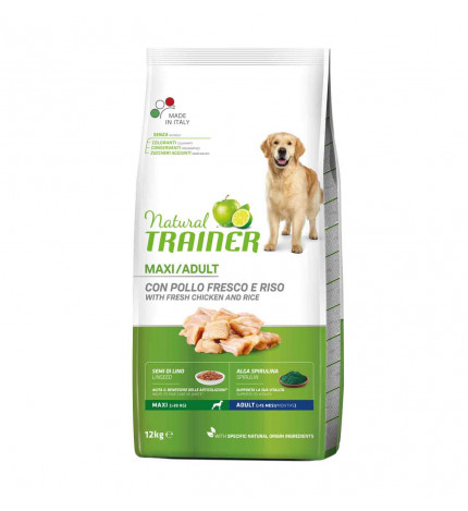 Trainer cane natural adult maxi pollo da 12 kg