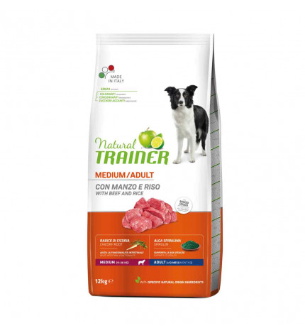 Trainer cane natural adult medium manzo da 12 kg