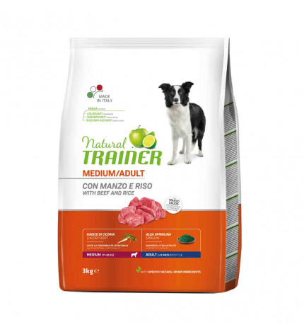 Trainer cane natural adult medium manzo da 3 kg