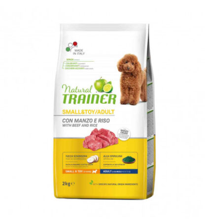 Trainer cane natural adult small & toy adult manzo da 2 kg