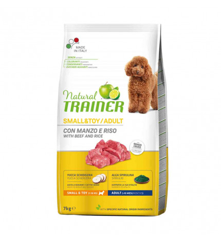 Trainer cane natural adult small & toy manzo da 7 kg