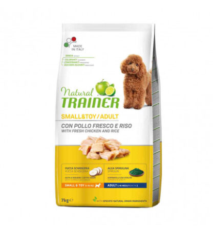Trainer cane natural adult small & toy pollo da 7 kg