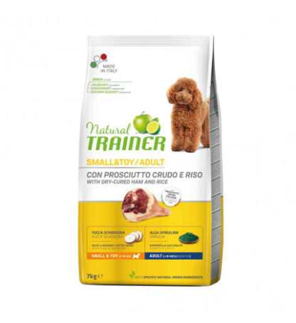 Trainer cane natural adult small & toy prosciutto crudo da 7 kg