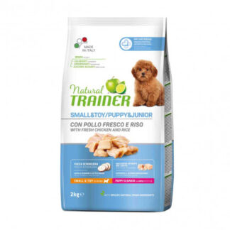 Trainer cane natural puppy & junior small & toy pollo fresco da 2 kg