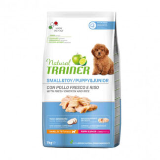 Trainer cane natural puppy & junior small & toy pollo fresco da 7 kg