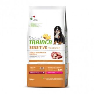 TRAINER CANE PUPPY & JUNIOR MEDIUM & MAXI SENSITIVE ALL' ANATRA NO GLUTEN DA 12 KG