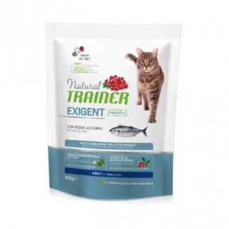 TRAINER GATTO NATURAL ADULT EXIGENT 1+ PESCE AZZURRO DA 300 GR