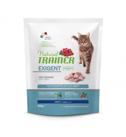 Trainer gatto natural adult exigent tacchino da 300 gr