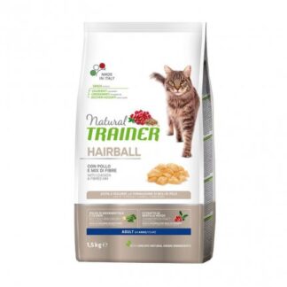 TRAINER GATTO NATURAL ADULT HAIRBALL CON POLLO DA 1,5 KG