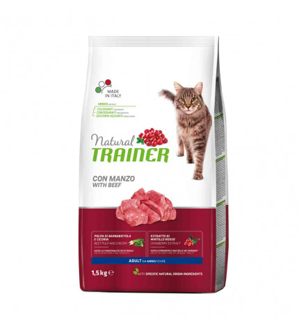 Trainer gatto adulto con manzo da 1,5 kg