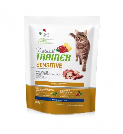 TRAINER GATTO NATURAL ADULT SENSITIVE ALL'ANATRA DA 300 GR