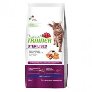 TRAINER GATTO NATURAL ADULT STERILIZZATO SALMONE DA 10 KG