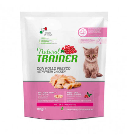 Trainer gatto natural kitten pollo da 300 gr