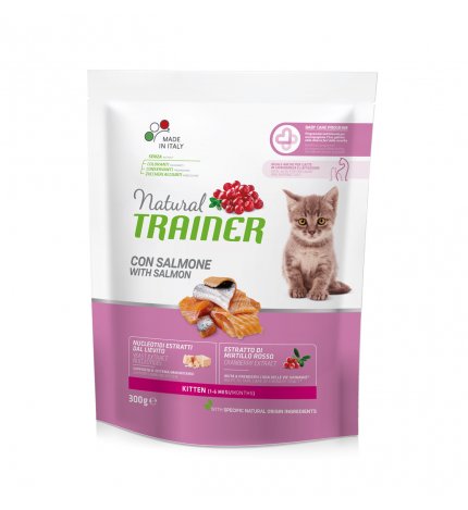 TRAINER GATTO NATURAL KITTEN SALMONE DA 300 GR