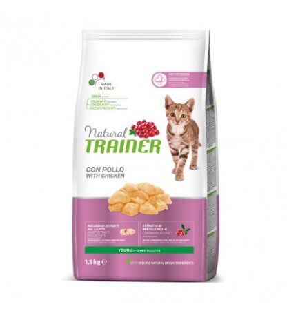 TRAINER GATTO NATURAL YOUNG AL POLLO DA 1,5 KG