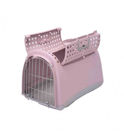 Imac cane trasportino linus cabrio rosa chiaro