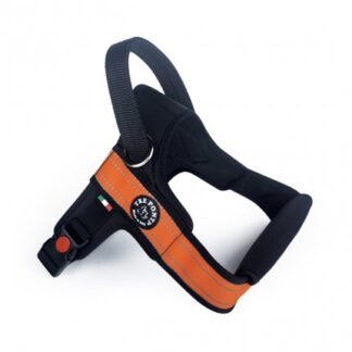 Tre ponti cane pettorina per cani di grossa taglia a fascia rinfrangente misura medium arancio