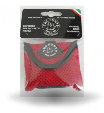 Tre ponti dispenser sacchetti igienici rosso