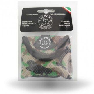 Tre ponti dispenser sacchetti igienici verde militare