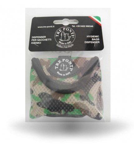 Tre ponti dispenser sacchetti igienici verde militare