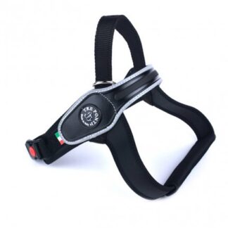 Tre ponti pettorina cani grandi dorsale bordo rinfrangente taglia xl nero