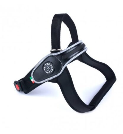 Tre ponti pettorina cani grandi dorsale bordo rinfrangente taglia xl nero