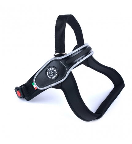 Tre ponti pettorina cani grandi dorsale bordo rinfrangente taglia xl nero