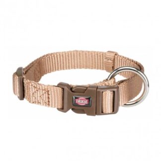 Trixie cane collare premium s - m 30 - 45 cm / 15 mm beige