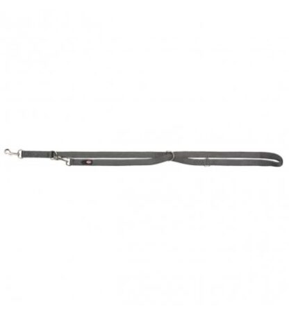 Trixie cane guinzaglio addestramento premium medium large 2 m 20 mm grigio