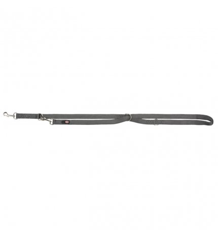 Trixie cane guinzaglio addestramento premium medium large 2 m 20 mm grigio