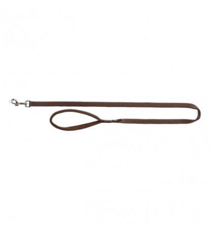 Trixie cane guinzaglio premium  medium large 1 m 20 mm marrone