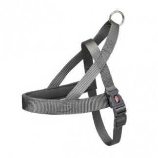 Trixie cane pettorina premium comfort m/l 53-66 cm 40 mm grigio