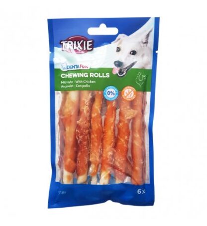 Trixie cane snack denta fun bastonicini di pollo 12 cm da 70 gr