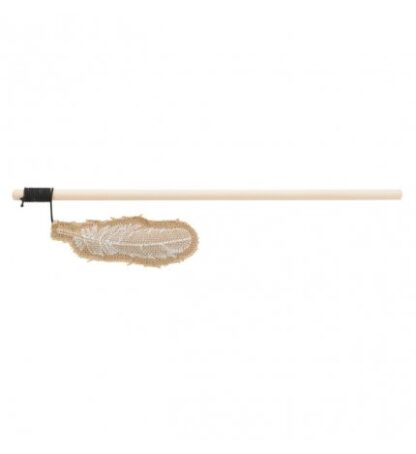 Trixie gatto gioco canna da pesca con piuma 35 cm