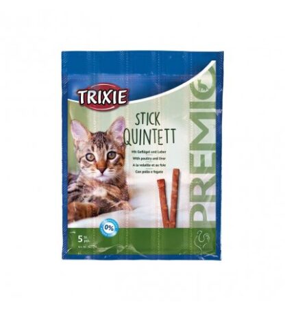 Trixie gatto snack premio quadro sticks pollo fegato 5 x 5 gr