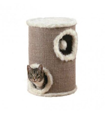 Trixie gatto tiragraffi tower edoardo 33 cm / 50 cm marrone - crema