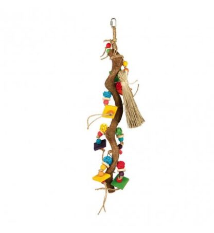 Trixie gioco naturale per volatili in legno 56 cm