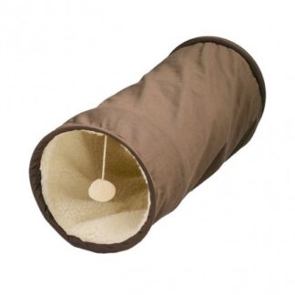 Tunnel gatto 26x51cm marrone/beige