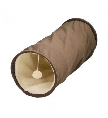 Tunnel gatto 26x51cm marrone/beige