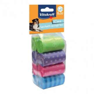 VITAKRAFT CANE SACCHETTI IGIENICI RACCOGLI FECI 8 x 20 PEZZI