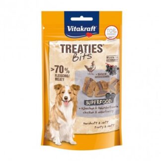 Vitakraft cane snack treaties bits con pollo e bacche di sambuco da 100 gr