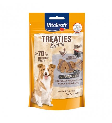 Vitakraft cane snack treaties bits con pollo e bacche di sambuco da 100 gr