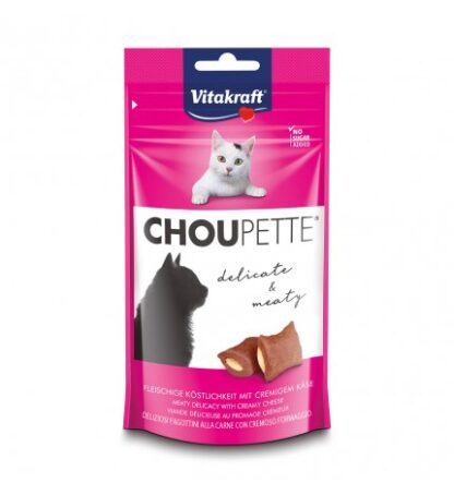 VITAKRAFT GATTO CHOUPETTE SNACK ALLA CARNE CON FORMAGGIO DA 40 GR