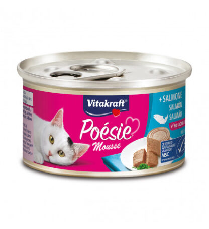 Vitakraft gatto poesie mousse salmone da 85 gr in lattina